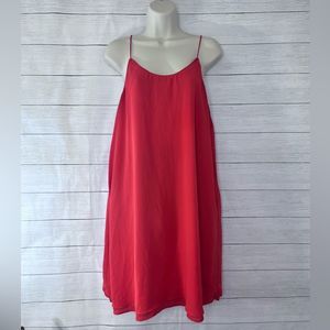 Alya Coral Fulled Lined Spaghetti Strap Cocktail Night Out Dress Large 💗